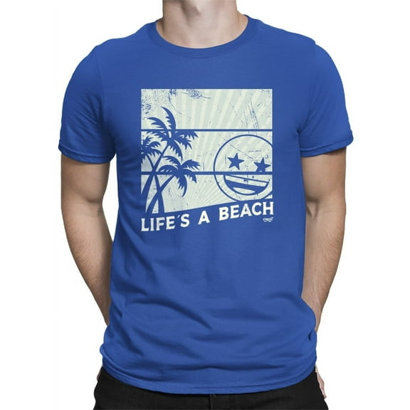 Life's A Beach - Vintage Palm Tree Emoji Men's T-shirt