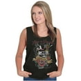 thumbnail image 1 of Life's A Gamble Skull Rose Tattoo Tank Top T Shirts Men Women Brisco Brands X, 1 of 6