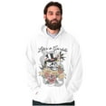 thumbnail image 1 of Life's A Gamble Skull Rose Tattoo Unisex Plus Fleece Graphic Hoodie Brisco Brands 4X, 1 of 5
