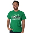 thumbnail image 1 of Life's A Glitch Then Lag Video Game Men's Graphic T Shirt Tees Brisco Brands M, 1 of 6