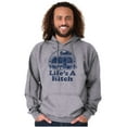 thumbnail image 1 of Life's A Hitch Camper Trailer Camp RV Hoodie Sweatshirt Women Men Brisco Brands L, 1 of 6
