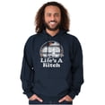thumbnail image 1 of Life's A Hitch Camper Trailer Camp RV Hoodie Sweatshirt Women Men Brisco Brands M, 1 of 6