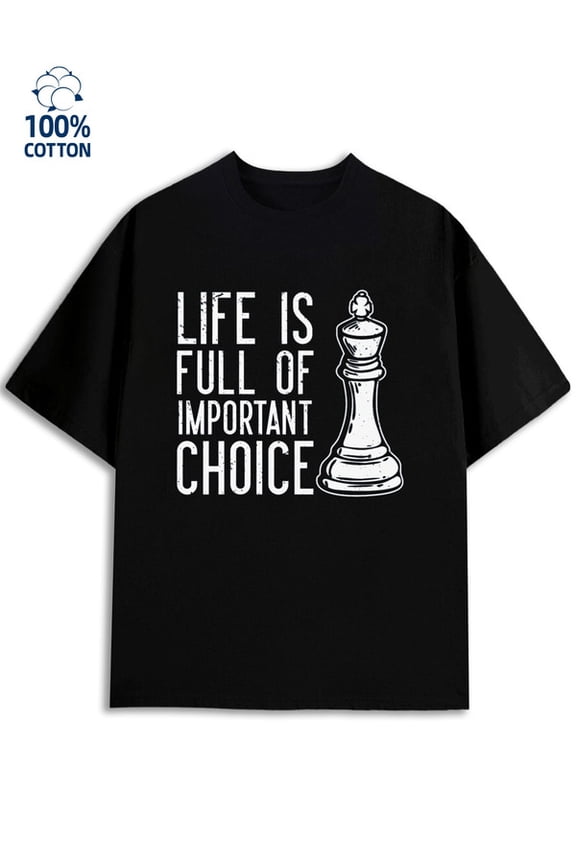 Life's Choices Tee mens funny humor 180G 100% Cotton black y2k husband Retro Unisex Shirt Graphic Tee tshirts Retro Unisex Shirt Crewneck tshirts Retro Unisex Shirt Cotton tshirts