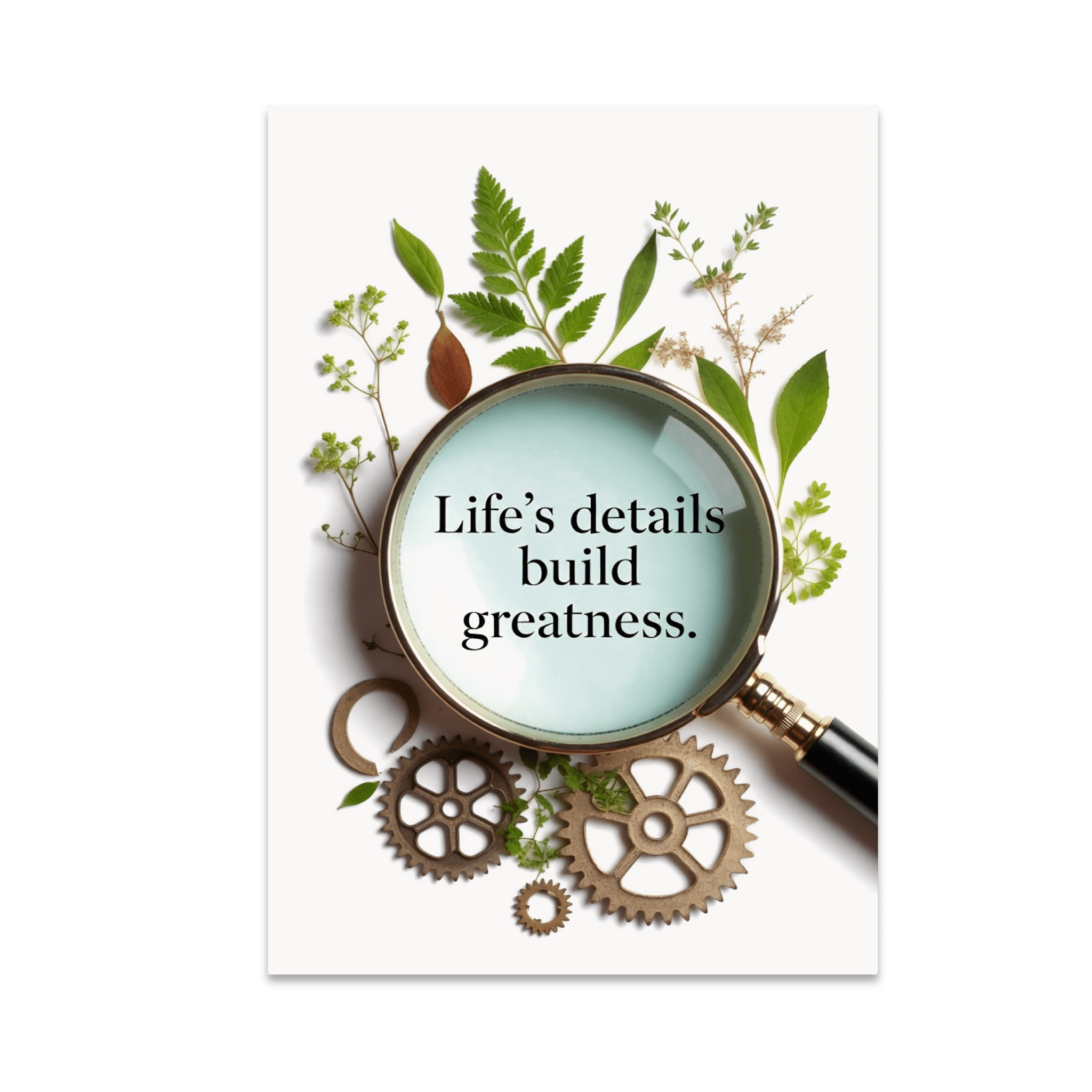 Life's Details Build Greatness Poster Art - Motivational Decor ...