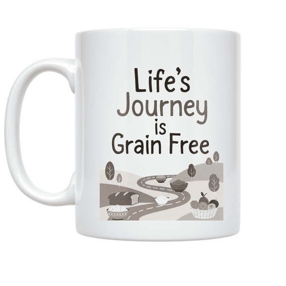 Life's Journey is Grain Free - Grain-Free Cooking Enthusiast - 11 oz Ceramic Coffee Mug
