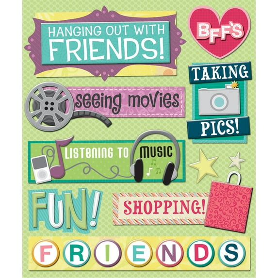 Life's Little Occasions Sticker Medley-Hanging Out W/Friends