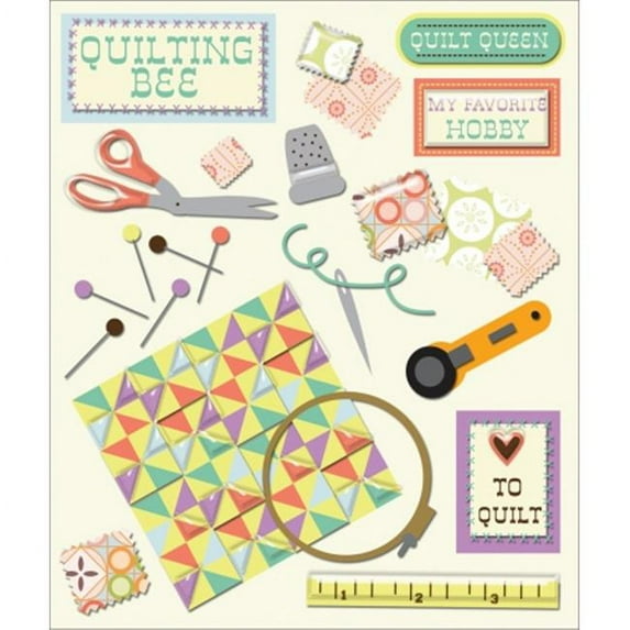 Life's Little Occasions Sticker Medley-Quilting, Pk 6, K&Company