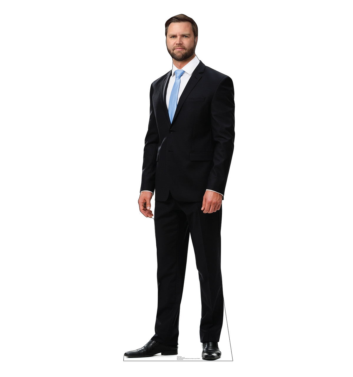Life-size Outdoor Coroplast Cutout of JD Vance
