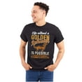 thumbnail image 1 of Life with a Golden Retriever Dog Plus Size Crewneck Graphic Tee Shirt Brisco Brands 2X, 1 of 5