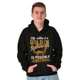 thumbnail image 1 of Life with a Golden Retriever Dog Unisex Plus Fleece Graphic Hoodie Brisco Brands 2X, 1 of 5