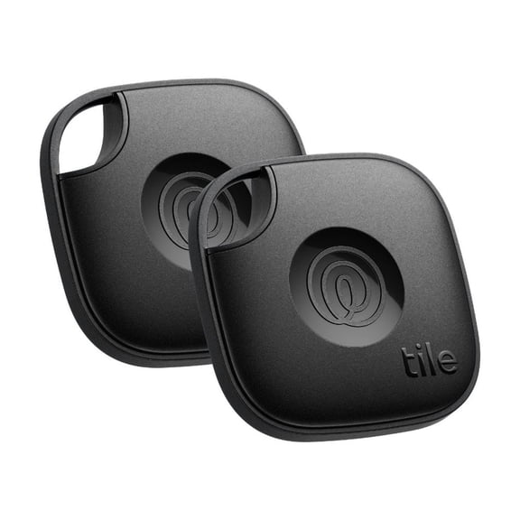 Open Box Life360 Tile Mate Bluetooth Tracker, Keys Finder and Item Locator for Keys, Bags and More. Phone Finder. Both iOS and Android Compatible. 2-Pack (Black)