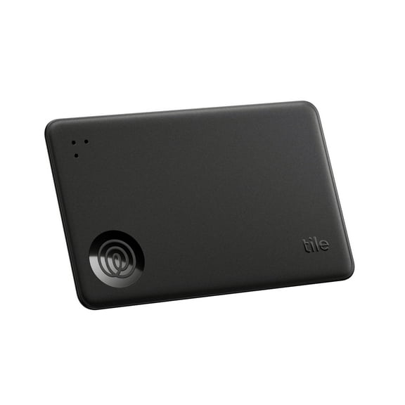 Open Box Life360 Tile Slim Wallet Finder, Bluetooth Tracker and Item Locator for Luggage Tags, Passports and More. Both iOS and Android Compatible. Phone Finder. 1-Pack (Black)