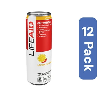 LifeAID Beverage Daily Lemon Lime 12 fl oz (Pack Of 12)