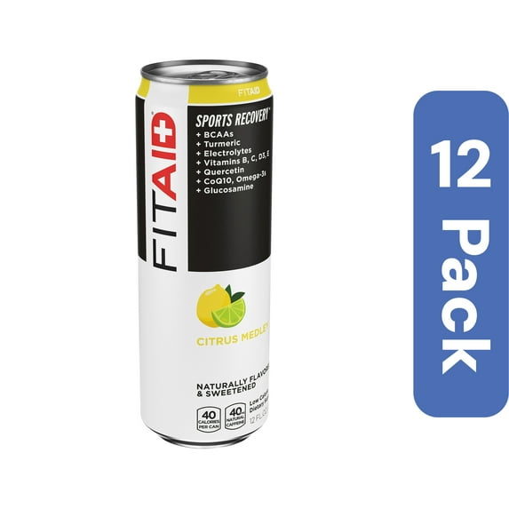 LifeAID Beverage Fitaid Recover Low Calorie Citrus 12 fl oz (Pack Of 12)