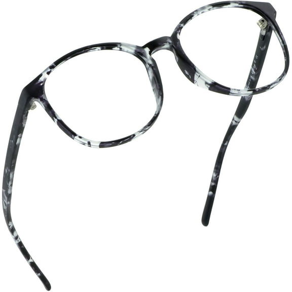 LifeArt Anti-Glare Blue Light Blocking Reading Glasses (Round Frame, +0.25 Magnification)