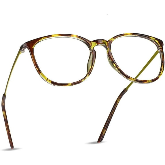 LifeArt Anti-Glare Blue Light Blocking Reading Glasses (Round Frame, +1.75 Magnification)