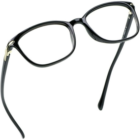 LifeArt Anti-Glare Blue Light Blocking Reading Glasses (Square Frame, +1.25 Magnification)