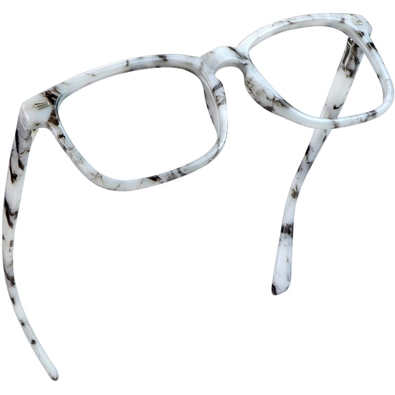 LifeArt Anti-Glare Blue Light Blocking Reading Glasses (Square Frame, +3.00 Magnification)