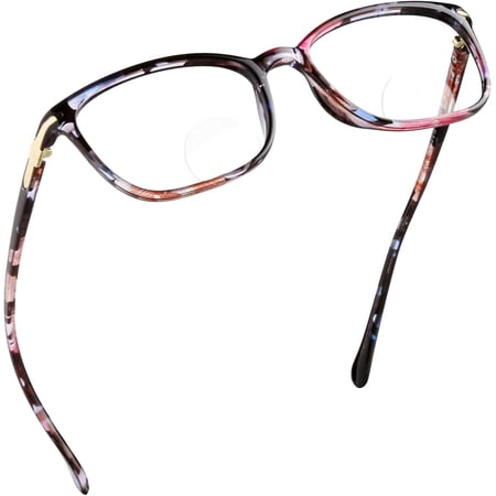 LifeArt Bifocal Reading Glasses (Rectangular Frame, +0.00/+1.25 Magnification)