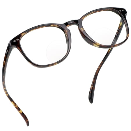 LifeArt Bifocal Reading Glasses with Round Lenses, Blue Light Blocking Glasses for Women Men, Anti Glare, Reduce Eyestrain (Floral,+0.00/+2.75 Magnification)