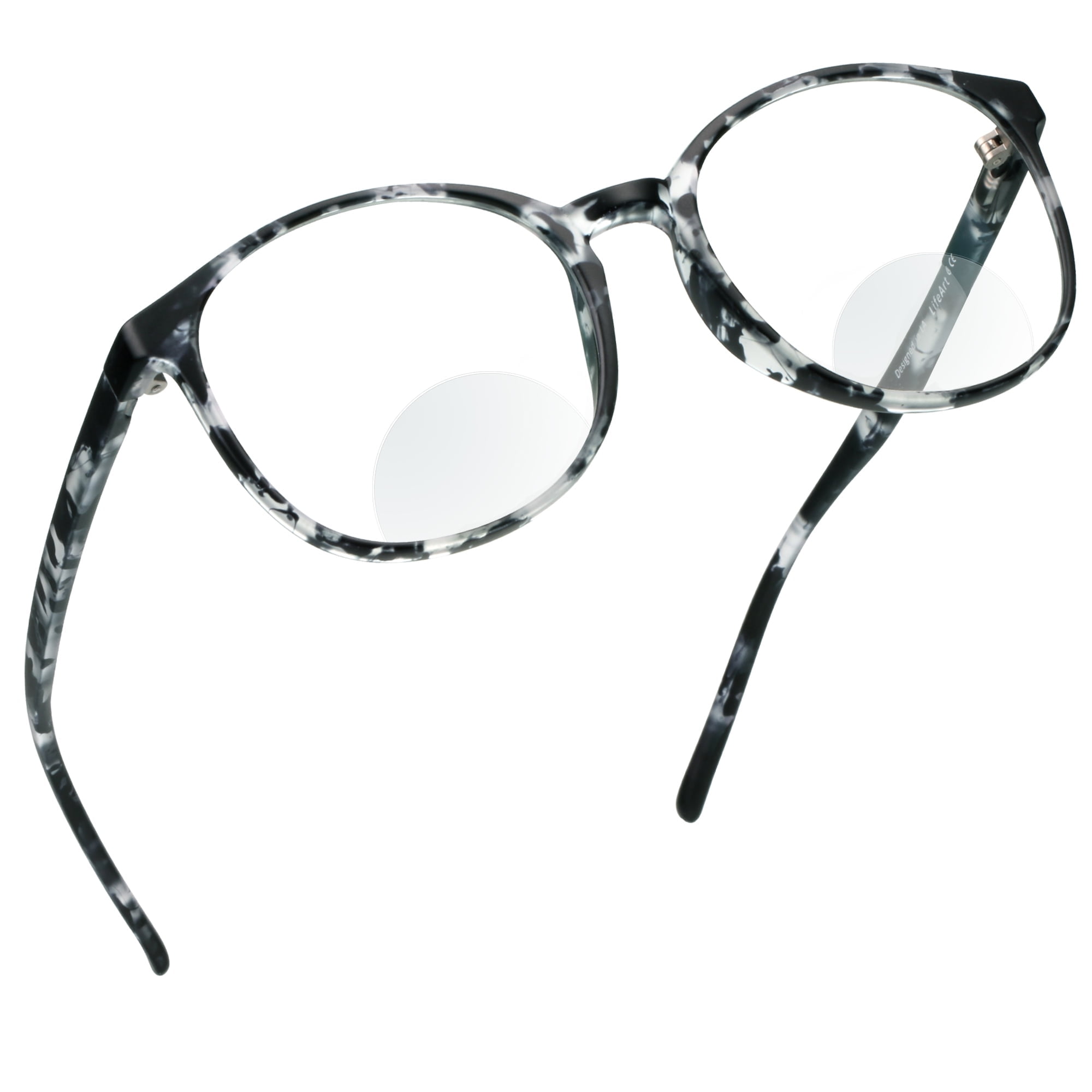 LifeArt Plastic Blue Light Blocking Glasses,Oval Computer Reading Glasses Transparent Lens Reduce Headaches Eyestrain Stylish For Women Men