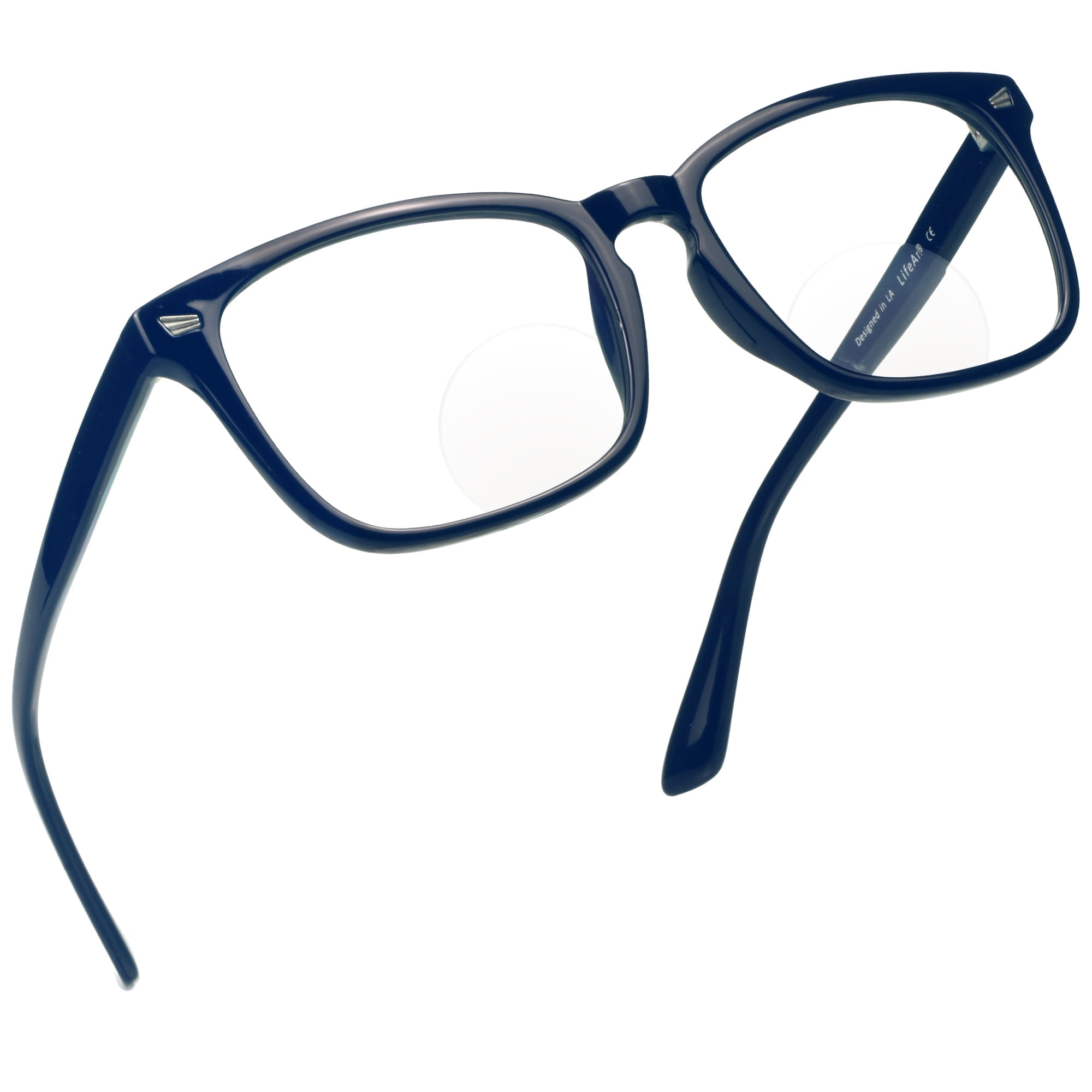LifeArt Plastic Blue Light Blocking Glasses,Oval Computer Reading Glasses Transparent Lens Reduce Headaches Eyestrain Stylish For Women Men