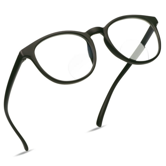LifeArt Bifocal Reading Glasses (Round Frame, +0.00/+1.25 Magnification)