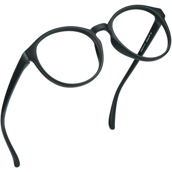 LifeArt Blue Light Blocking Glasses, Anti Eyestrain, Computer Reading Glasses, Gaming Glasses, TV Glasses for Women Men, Anti Glare (Black, +1.25 Magnification)