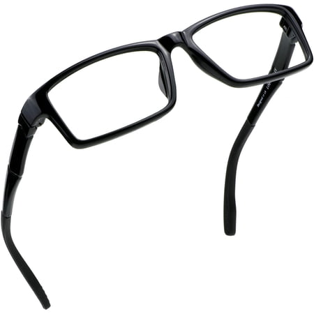 LifeArt Blue Light Blocking Glasses, Anti Eyestrain, Computer Reading Glasses, Gaming Glasses, TV Glasses for Women Men, Anti Glare (Black, +2.50 Magnification)