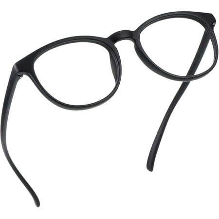 LifeArt Blue Light Blocking Glasses, Anti Eyestrain, Computer Reading Glasses, Gaming Glasses, TV Glasses for Women Men, Anti Glare (Black, +3.75 Magnification)