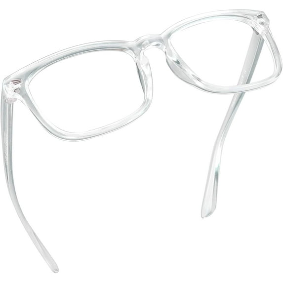 LifeArt Blue Light Blocking Glasses, Anti Eyestrain, Computer Reading Glasses, Gaming Glasses, TV Glasses for Women Men, Anti Glare (Clear, No Magnification)