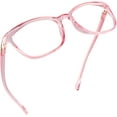 thumbnail image 1 of LifeArt Blue Light Blocking Glasses, Anti Eyestrain, Computer Reading Glasses, Gaming Glasses, TV Glasses for Women and Men, Anti Glare (Clear Pink, No Magnification), 1 of 6