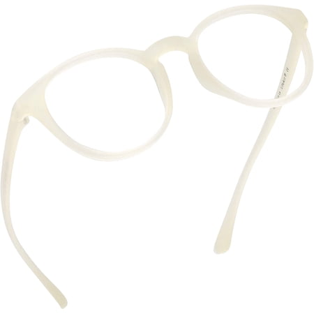 LifeArt Blue Light Blocking Glasses, Anti Eyestrain, Computer Reading Glasses, Gaming Glasses, TV Glasses for Women Men, Anti Glare (Clear White, +1.50 Magnification)