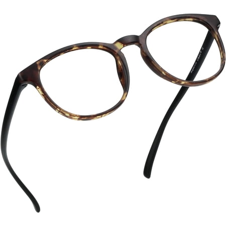 LifeArt Blue Light Blocking Glasses, Anti Eyestrain, Computer Reading Glasses, Gaming Glasses, TV Glasses for Women Men, Anti Glare (Dark Tortoise, +2.50 Magnification)