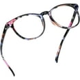 thumbnail image 1 of LifeArt Blue Light Blocking Glasses, Anti Eyestrain, Computer Reading Glasses, Gaming Glasses, TV Glasses for Women Men, Anti Glare (Pinkfloral, +3.75 Magnification), 1 of 7