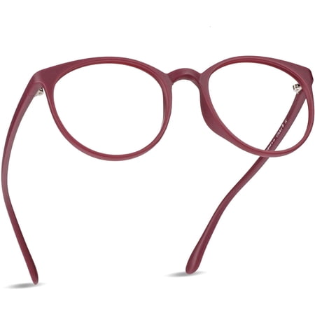 LifeArt Blue Light Blocking Glasses, Anti Eyestrain, Computer Reading Glasses, Gaming Glasses, TV Glasses for Women Men, Anti Glare (Red, +0.25 Magnification)