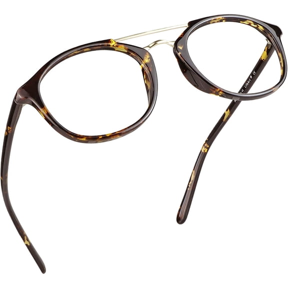 LifeArt Blue Light Blocking Glasses, Anti Eyestrain, Computer Reading Glasses, Gaming Glasses, TV Glasses for Women Men, Anti Glare (Tortoise, +0.75 Magnification)