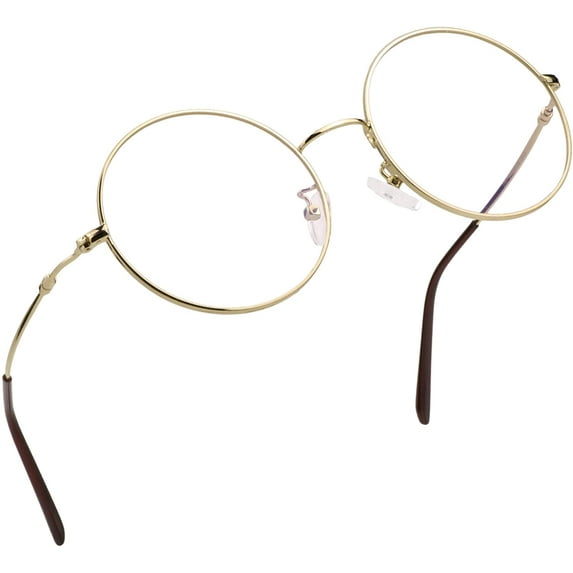 LifeArt Blue Light Blocking Reading Glasses (Circular Frame, +3.25 Magnification)