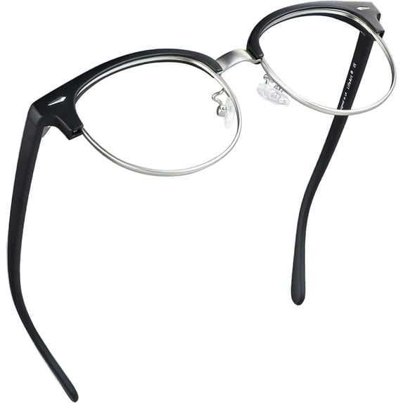 LifeArt Blue Light Blocking Glasses, Anti Eyestrain, Computer Reading Glasses, Gaming Glasses, TV Glasses for Women Men, Anti Glare (Black, +0.25 Magnification)