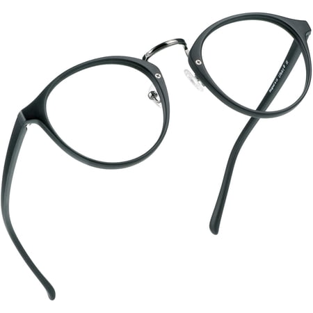 LifeArt Blue Light Blocking Glasses, Anti Eyestrain, Computer Reading Glasses, Gaming Glasses, TV Glasses for Women Men, Anti Glare (Black, +1.25 Magnification)
