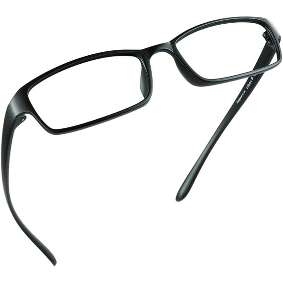 LifeArt Blue Light Blocking Glasses, Anti Eyestrain, Computer Reading Glasses, Gaming Glasses, TV Glasses for Women Men, Anti Glare (Black, +1.50 Magnification)