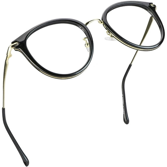 LifeArt Blue Light Blocking Glasses, Anti Eyestrain, Computer Reading Glasses, Gaming Glasses, TV Glasses for Women Men, Anti Glare (Black, +1.75 Magnification)