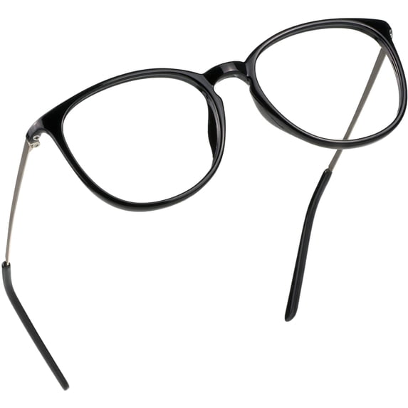 LifeArt Blue Light Blocking Glasses, Anti Eyestrain, Computer Reading Glasses, Gaming Glasses, TV Glasses for Women Men, Anti Glare (Black, +2.25 Magnification)