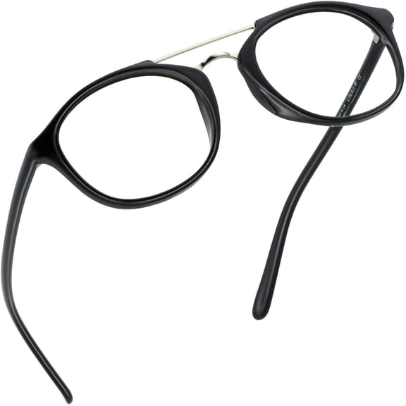 LifeArt Blue Light Blocking Glasses, Anti Eyestrain, Computer Reading Glasses, Gaming Glasses, TV Glasses for Women Men, Anti Glare (Black, +2.75 Magnification)
