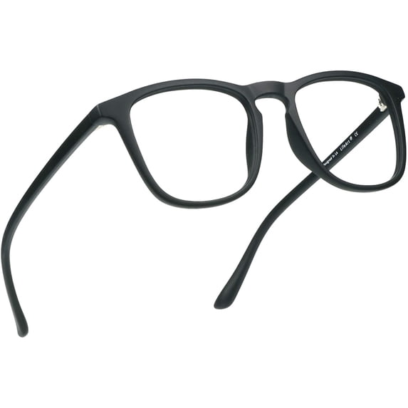 LifeArt Blue Light Blocking Glasses, Anti Eyestrain, Computer Reading Glasses, Gaming Glasses, TV Glasses for Women Men, Anti Glare (Black, +3.75 Magnification)