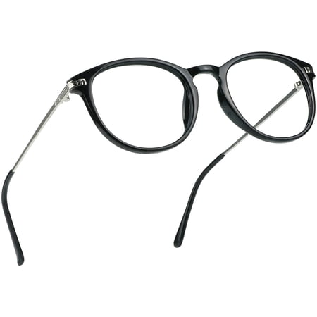 LifeArt Blue Light Blocking Glasses, Anti Eyestrain, Computer Reading Glasses, Gaming Glasses, TV Glasses for Women Men, Anti Glare (Black, +3.75 Magnification)