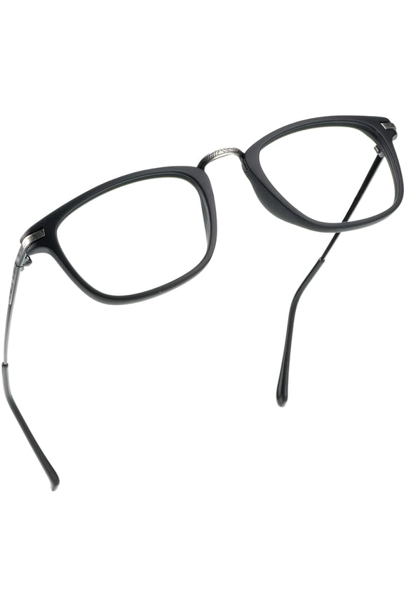 Blue Light Blocking Glasses, Anti Eyestrain, Computer Reading Glasses, Gaming Glasses, TV Glasses for Women Men, Anti Glare (Black, No Magnification)