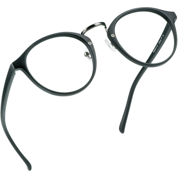 LifeArt Blue Light Blocking Glasses, Anti Eyestrain, Computer Reading Glasses, Gaming Glasses, TV Glasses for Women Men, Anti Glare (Black, No Magnification)
