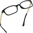 thumbnail image 1 of LifeArt Blue Light Blocking Glasses, Anti Eyestrain, Computer Reading Glasses, Gaming Glasses, TV Glasses for Women Men, Anti Glare (Black&Yellow, +2.50 Magnification), 1 of 9