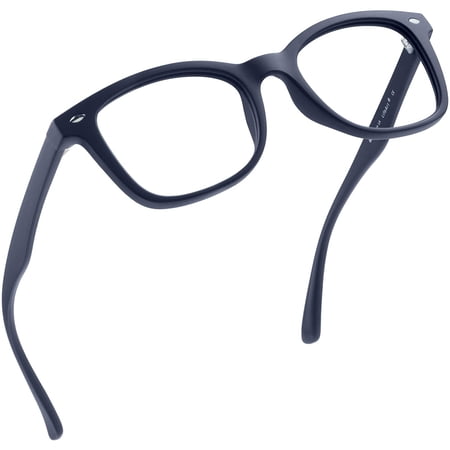 LifeArt Blue Light Blocking Glasses, Anti Eyestrain, Computer Reading Glasses, Gaming Glasses, TV Glasses for Women Men, Anti Glare (Blue, +2.25 Magnification)